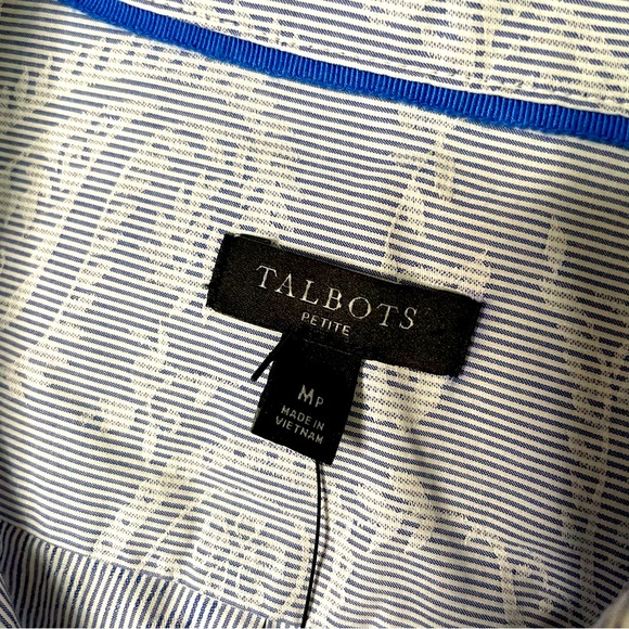 Talbots Intricate Paisley button down - Picture 5 of 8